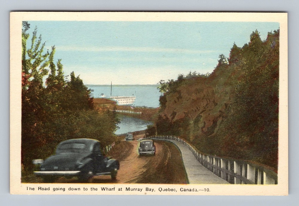 Canada- Quebec Murray Bay Road Going To The Wharf Old PC View Vintage Postcard