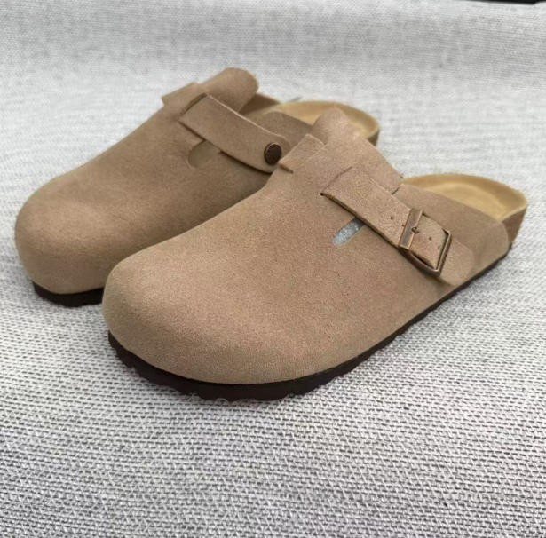 Birkenstock Boston Taupe Soft Footbed Clogs Women's shoes
