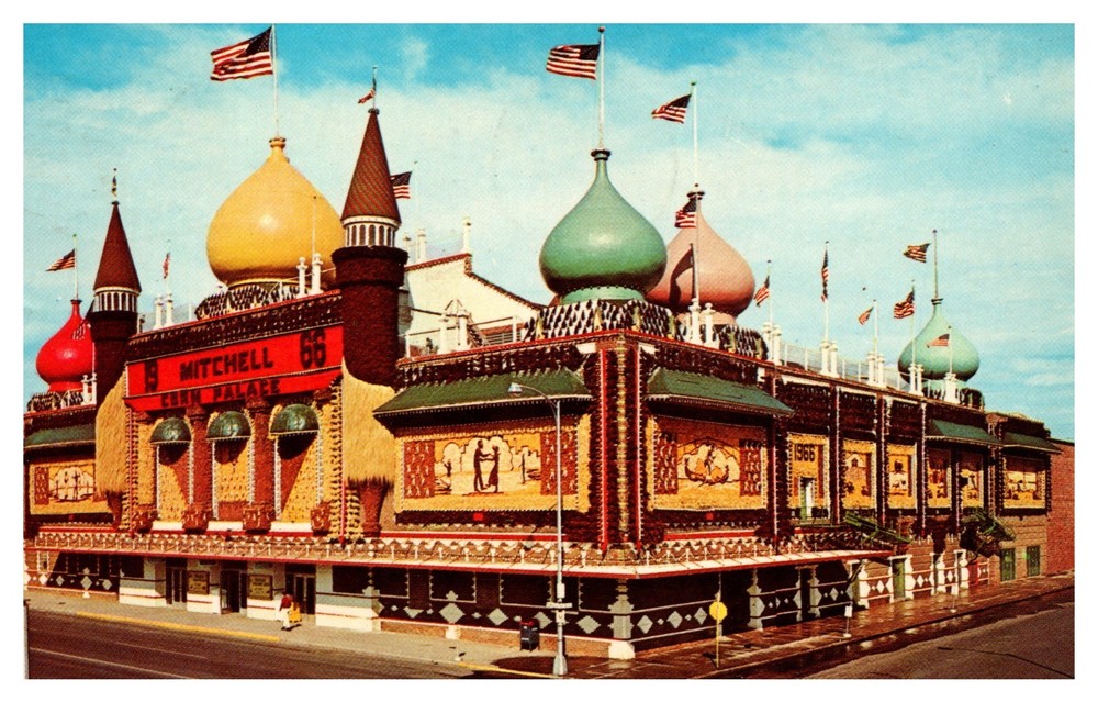 Mitchell SD South Dakota The Corn Palace Posted 1967 Chrome Postcard