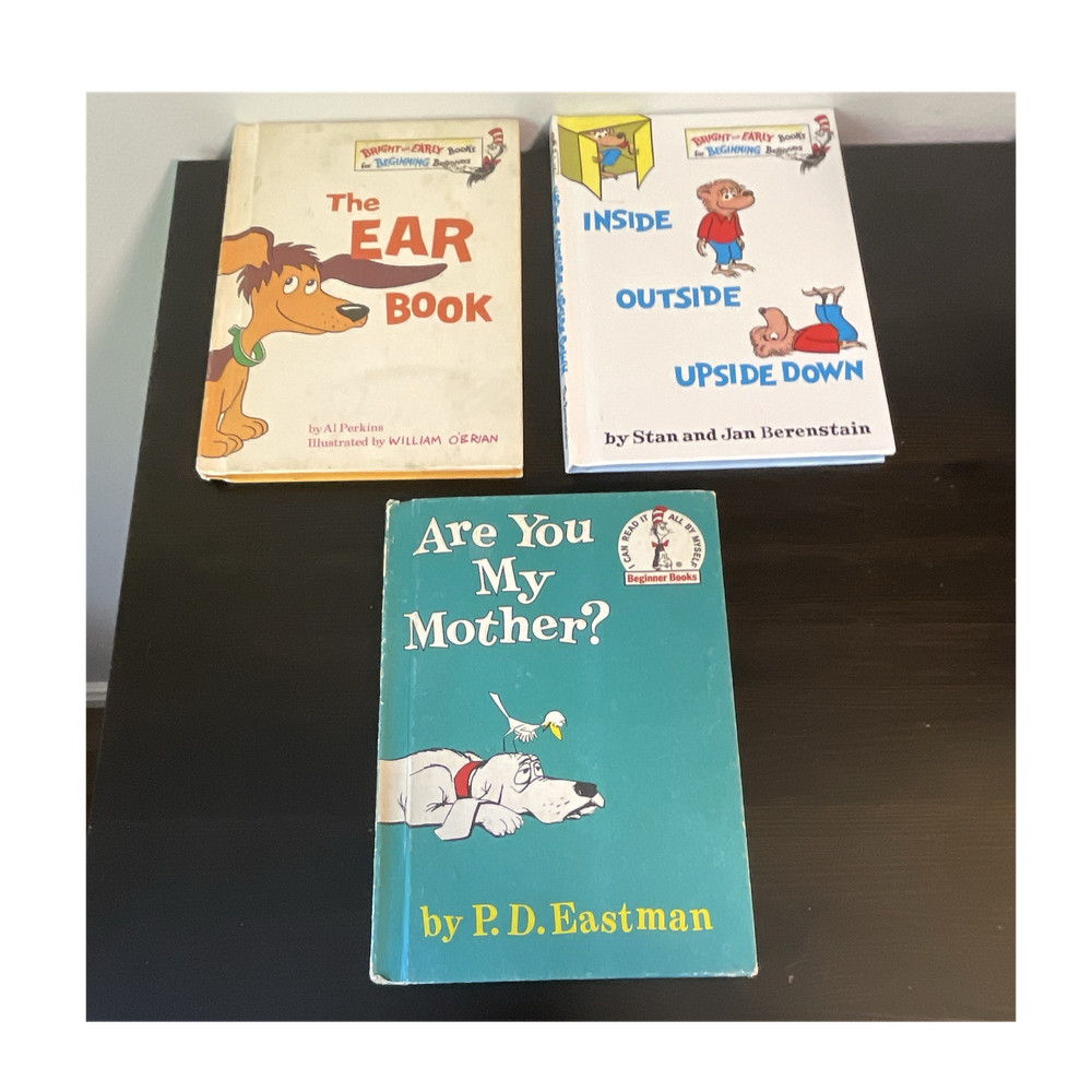Set of 3 Vintage Bright & Early Beginner Books - Dr Seuss - Berenstain - Eastman