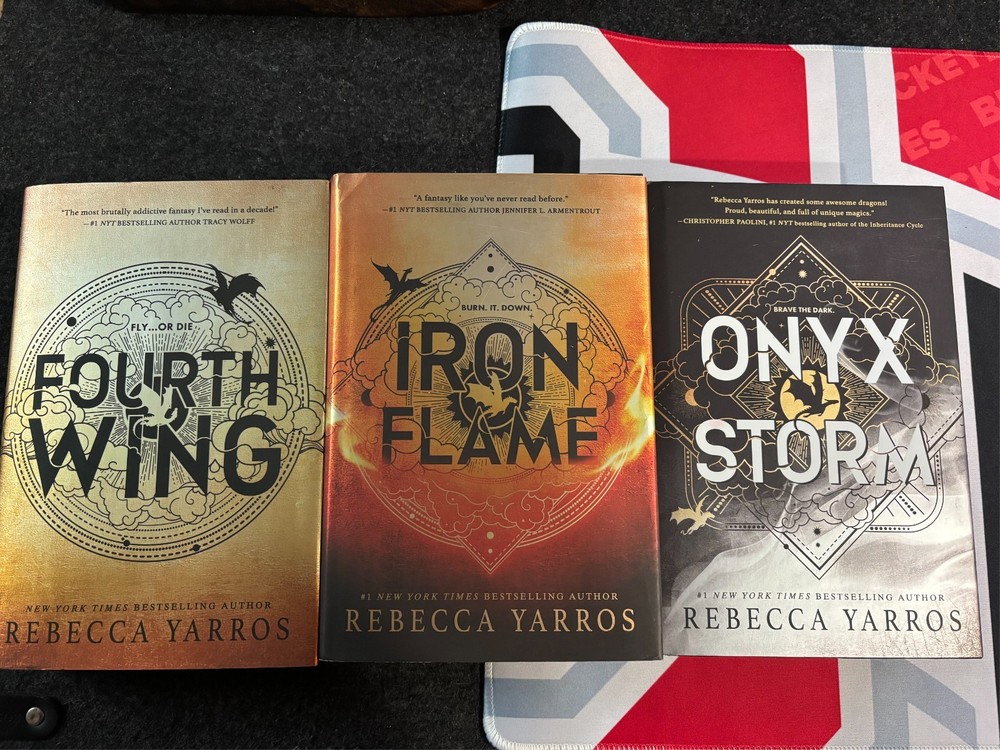 Fourth Wing Iron Flame Onyx Storm (The Empyrean) Hardcover Lot Of 3 Romantasy