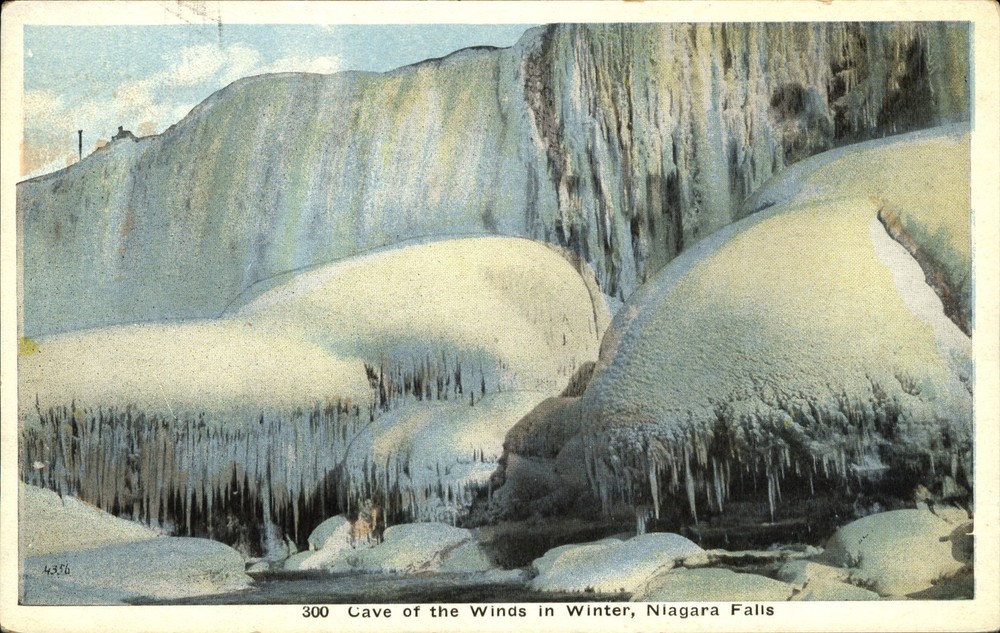 Ice Formation Cave of the Winds winter ~ Niagara Falls NY New York ~ 1920s