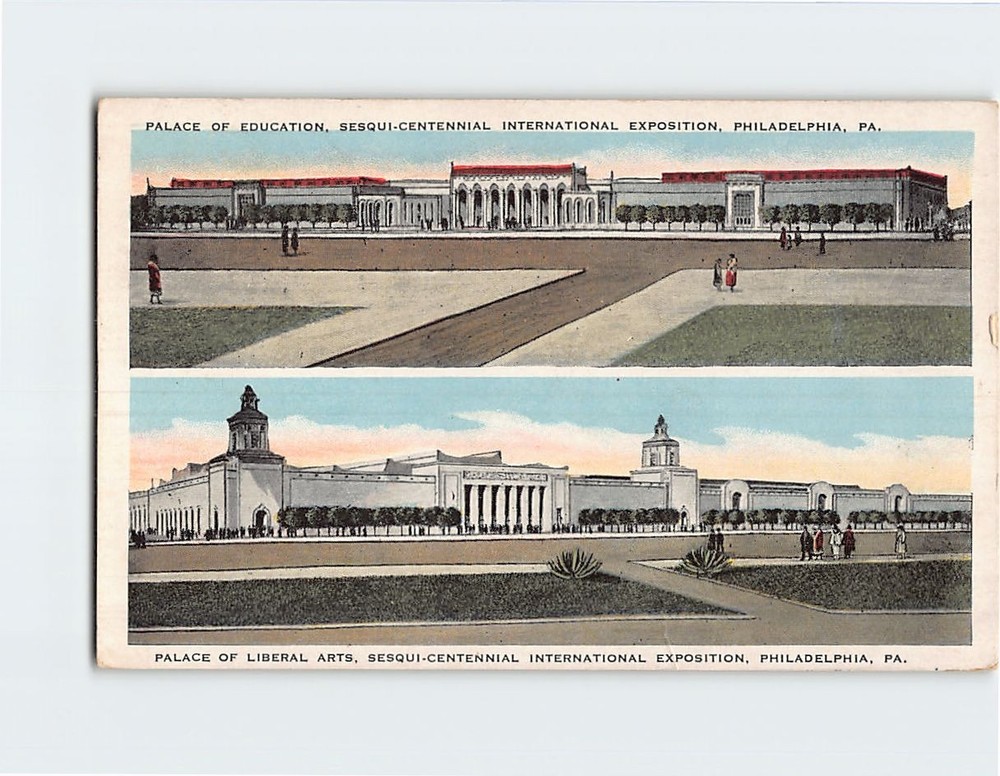 Postcard Palace of Education & Liberal Arts Sesqui-Centennial International Expo