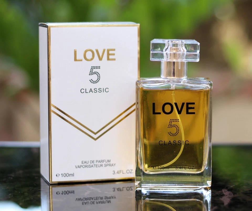 Love 5 Classic Eau de Parfum Spray For Women 100ml 3.4 fl oz Perfume