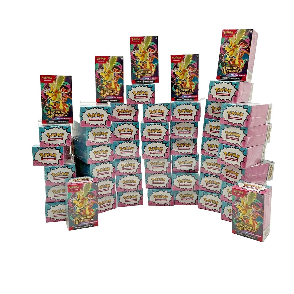 Lot of (50) Pokemon TCG Ascended Heroes Booster Bundles SEALED ME02.5PROBSTEIN is actively accepting consignments !!