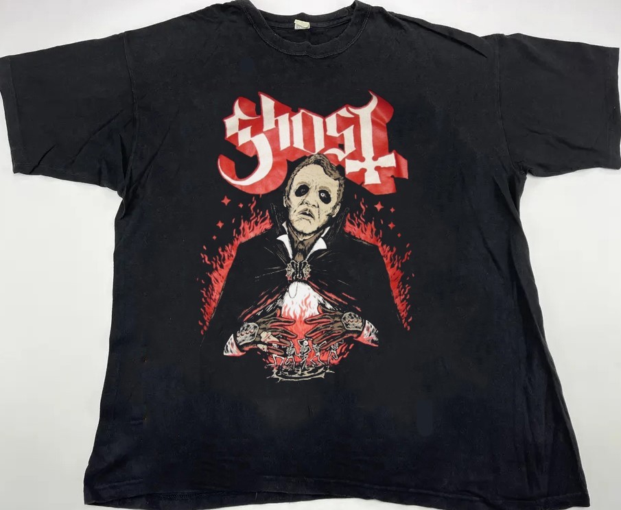 Ghost rock band unisex classic style vtg black short sleeve QT3720