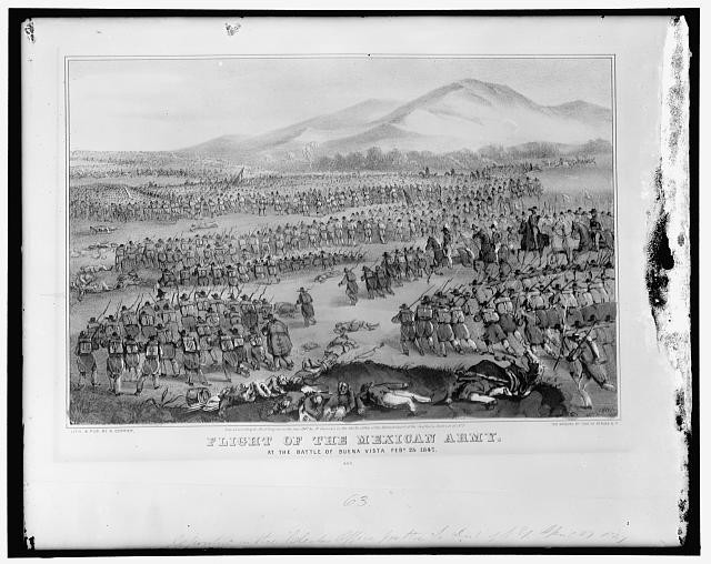 Flight of the Mexican Army at the Battle of Buena Vista,Feb. 23,1847,War