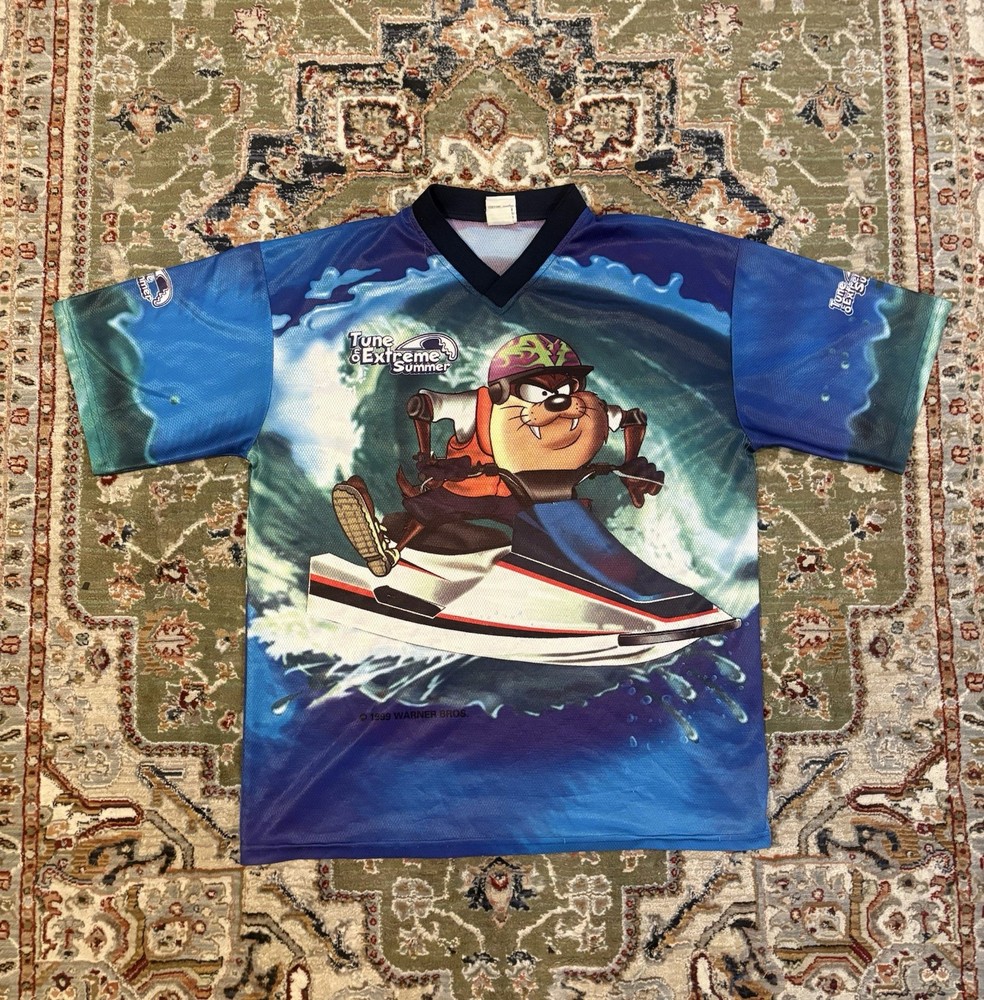 Vintage Looney Tunes - Extreme Summer Taz AOP All Over Print Surfer Warner Bros