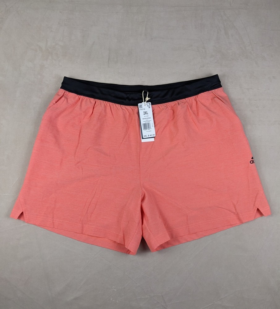 Adidas 2XL Mens Shorts IT5710 Axis WVN 6 NWT Coral Fusion