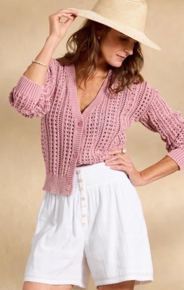NEW Sundance Catalog Women’s ZOLA Pull On Shorts White Cotton Gauze Beach Swim S