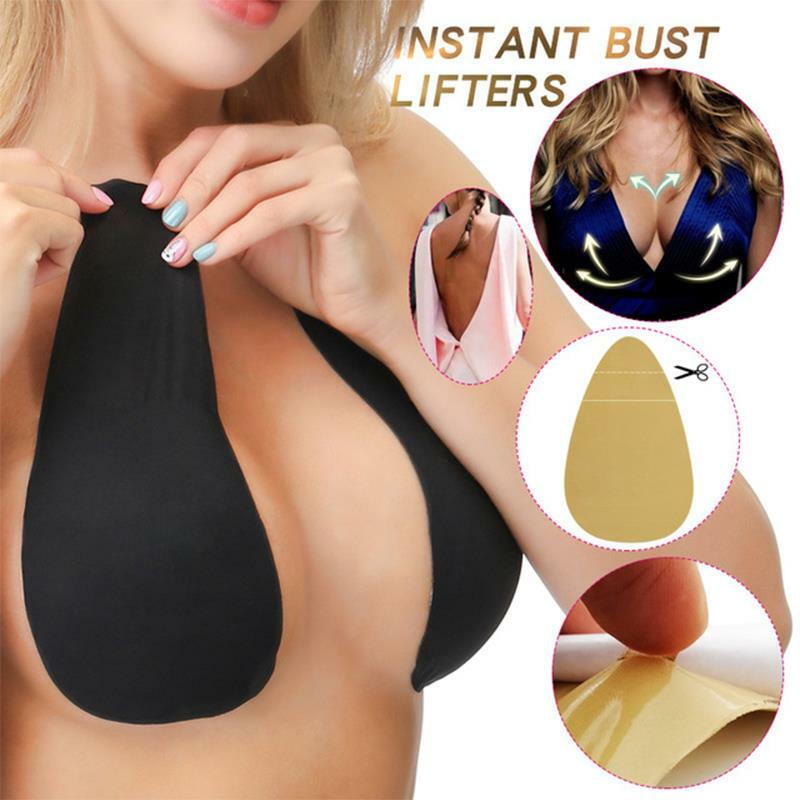 ❀Silicone Adhesive Nipple Covers Push Up Invisible  Instant Breast Enhancement