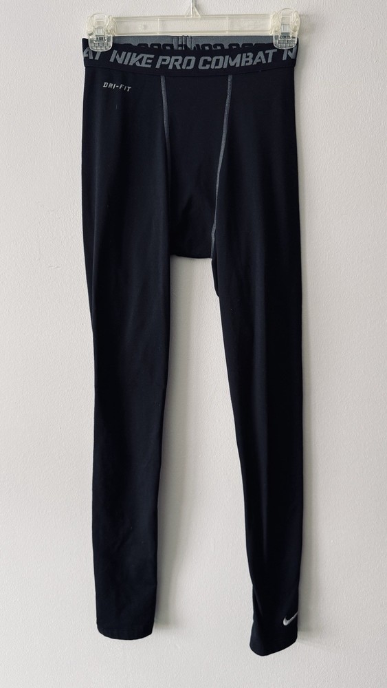 Nike Pro Combat Dri-Fit Compression Pants Black M Medium Men's Activewear Gym