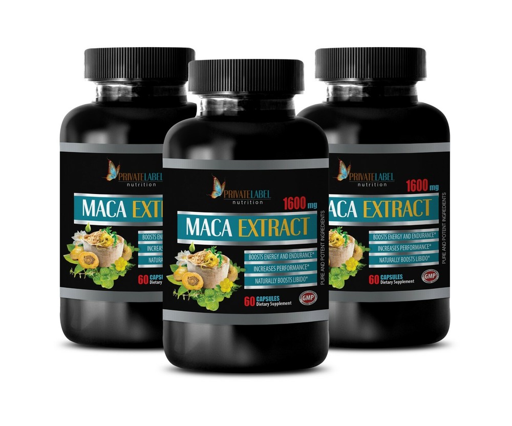 improve your bone protection - PREMIUM MACA BLEND 1600mg - male energy 3 Bottles