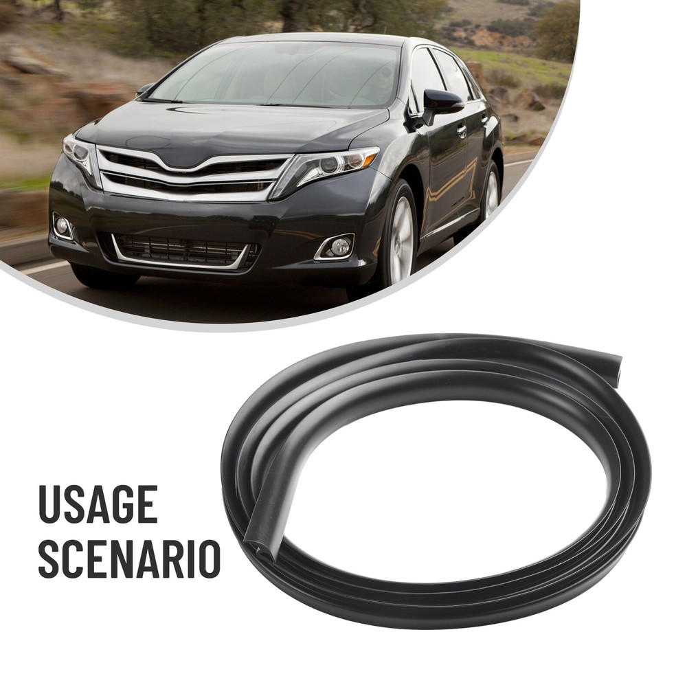 2m Seal Strip Trim For Car Front Windshield Sunroof Weatherstrip Rubber Black