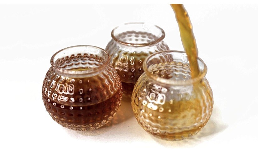 Golf Ball Shaped Shot Glasses Set of 3 - Novelty Gift for Golf Lovers