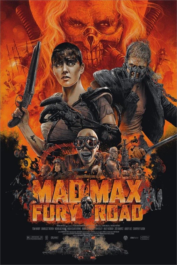 Mad Max Fury Road by Vance Kelly 186/350 24” x 36” Screen Print Movie Art PosterEdition # 186 of 350, 24” x 36” Size, New