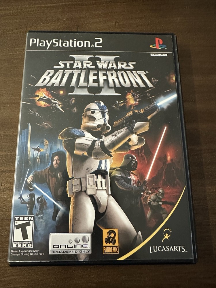 Star Wars: Battlefront II 2 PlayStation 2 PS2 Black Label CIB Tested