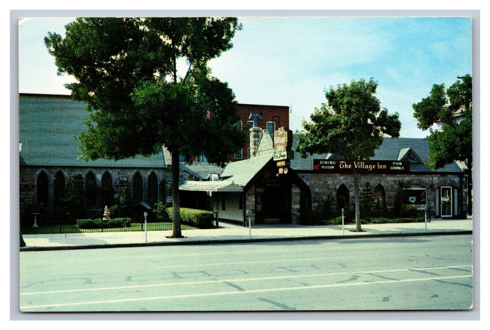 Colorado Springs CO The Village Inn Restaurant & Lounge Church Edifice Postcard