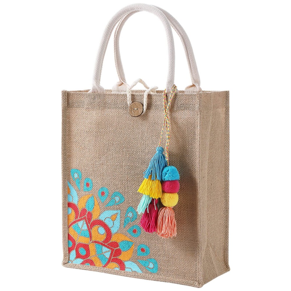 Small Tote Bag for Women, Waterproof Beach Bag, Straw Book Tote Bag, Cute Reu...