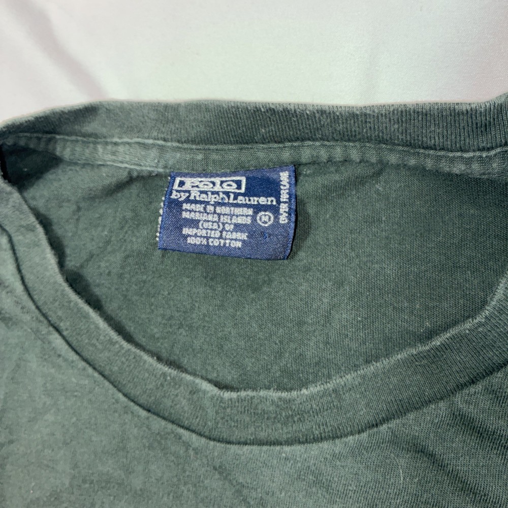 Vintage 90s Polo Ralph Lauren Pocket T Shirt Size M Made In USA Single Stitch