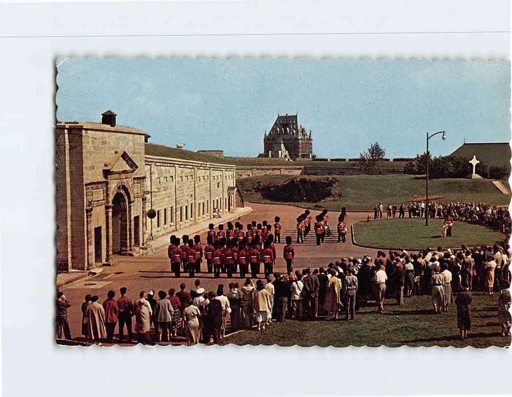 Postcard Changing of the Guards The Citadel Quebec Canada