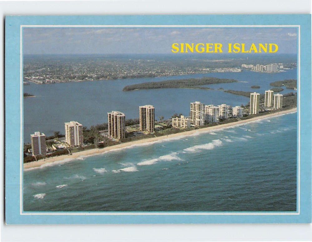 Postcard Singer Island Riviera Beach Florida USA