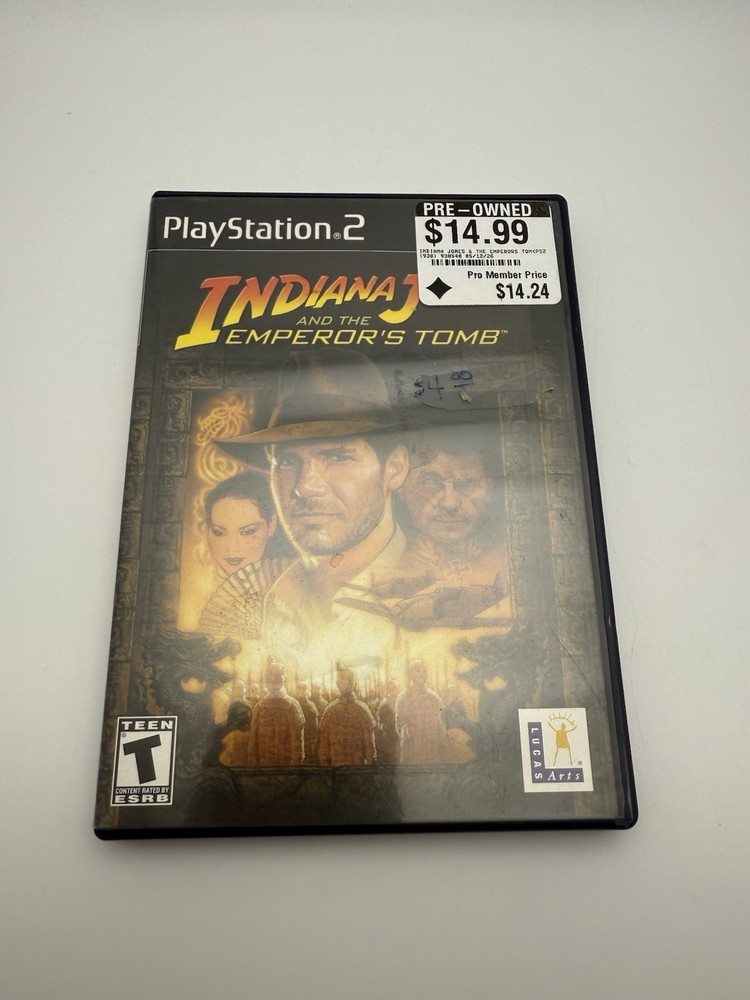 Indiana Jones and the Emperor's Tomb Sony PlayStation 2 PS2 - Tested No Manual