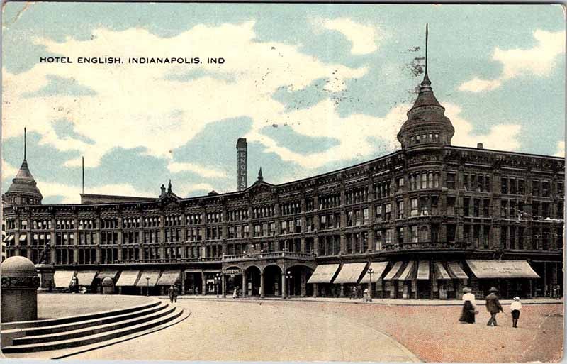 Postcard HOTEL SCENE Indianapolis Indiana IN m/09 AM6622