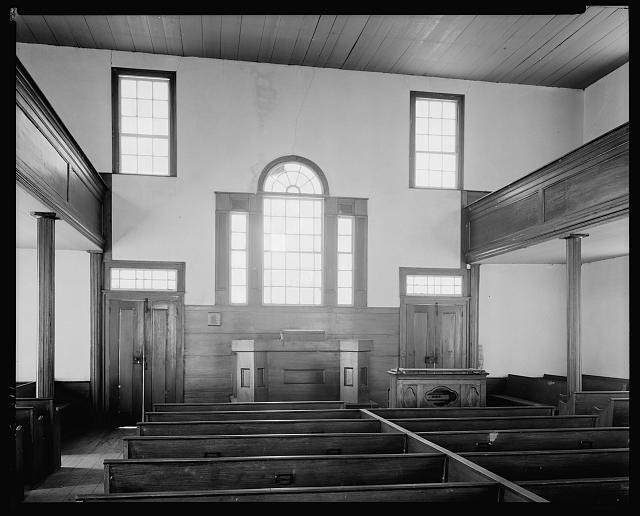 Fayetteville North Carolina Mac Pherson Church Interior Pulpit Pews 1930s