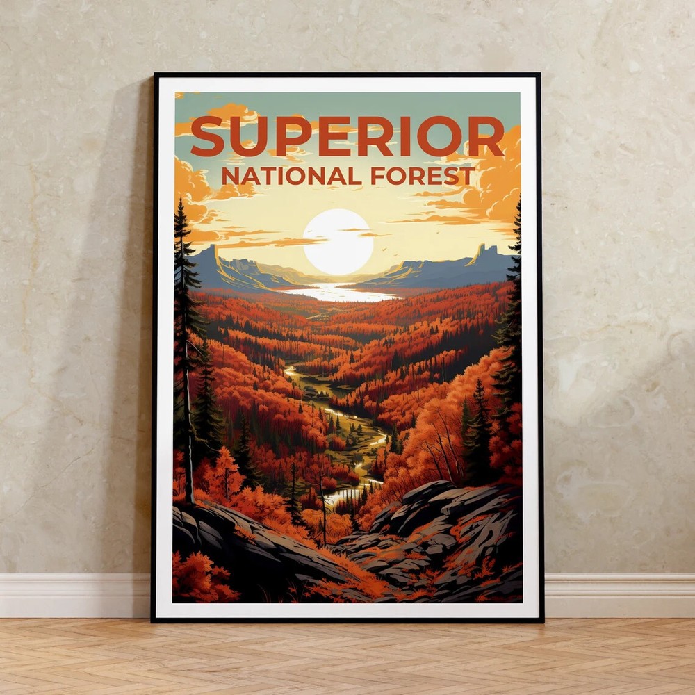 Superior Minnesota Gift Poster Premium Quality Choose your Size