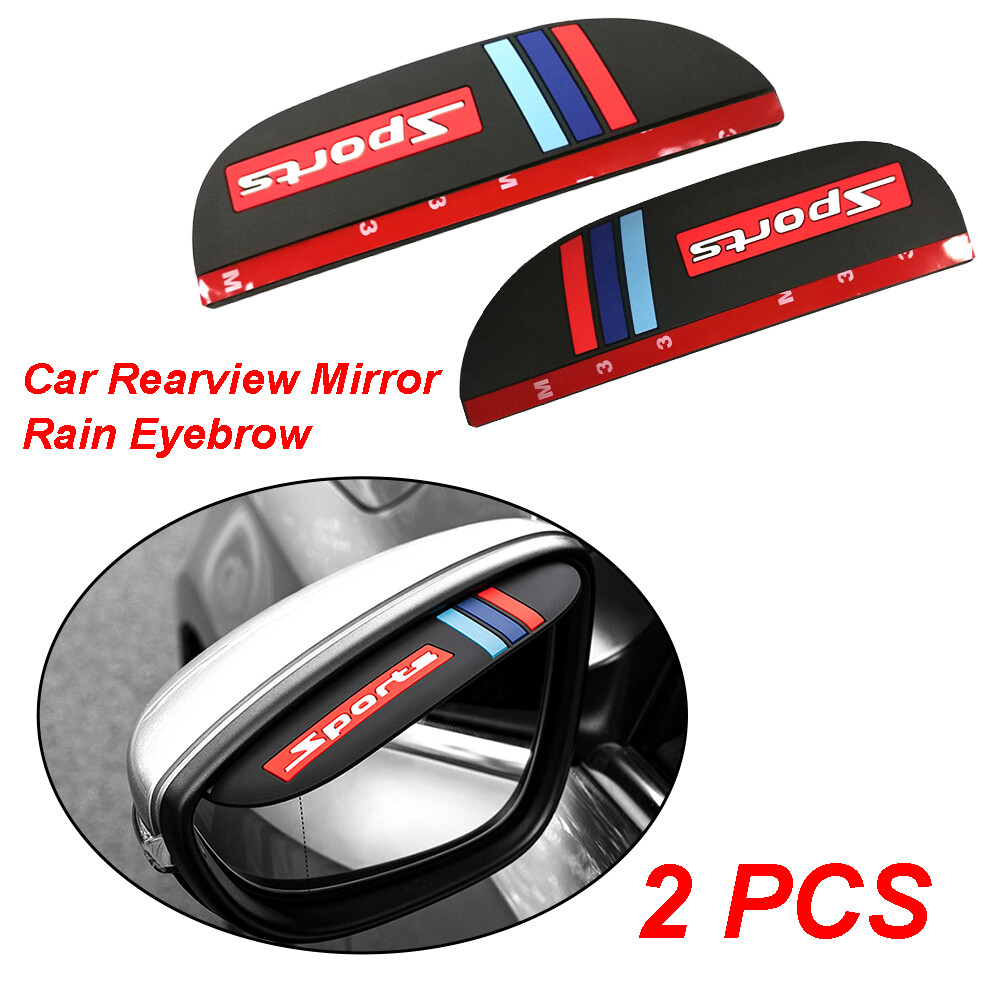 Auto Car Rear View Side Mirror Rain Board Eyebrow Guard Sun Visor Accessories 2x