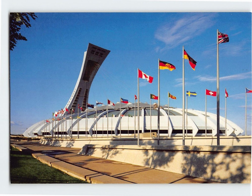 Postcard Olympic Stadium Montreal Canada