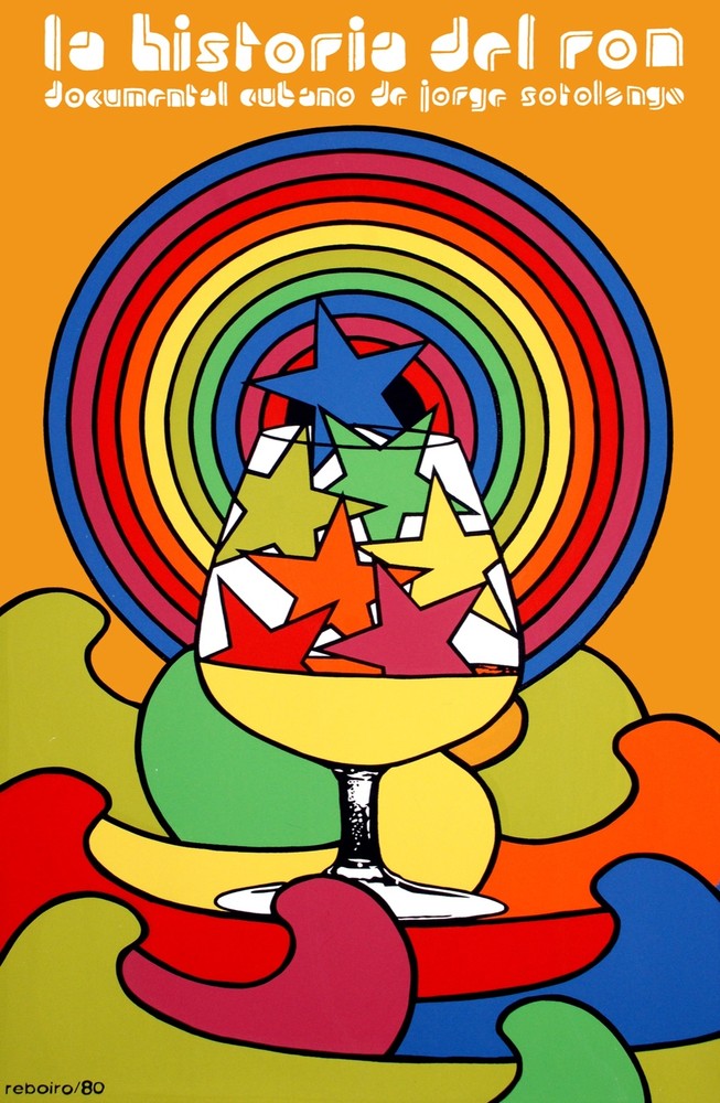 4399.La historia del ron.rainbow.glass.Movie.POSTER.Decoration.Fine Graphic Art