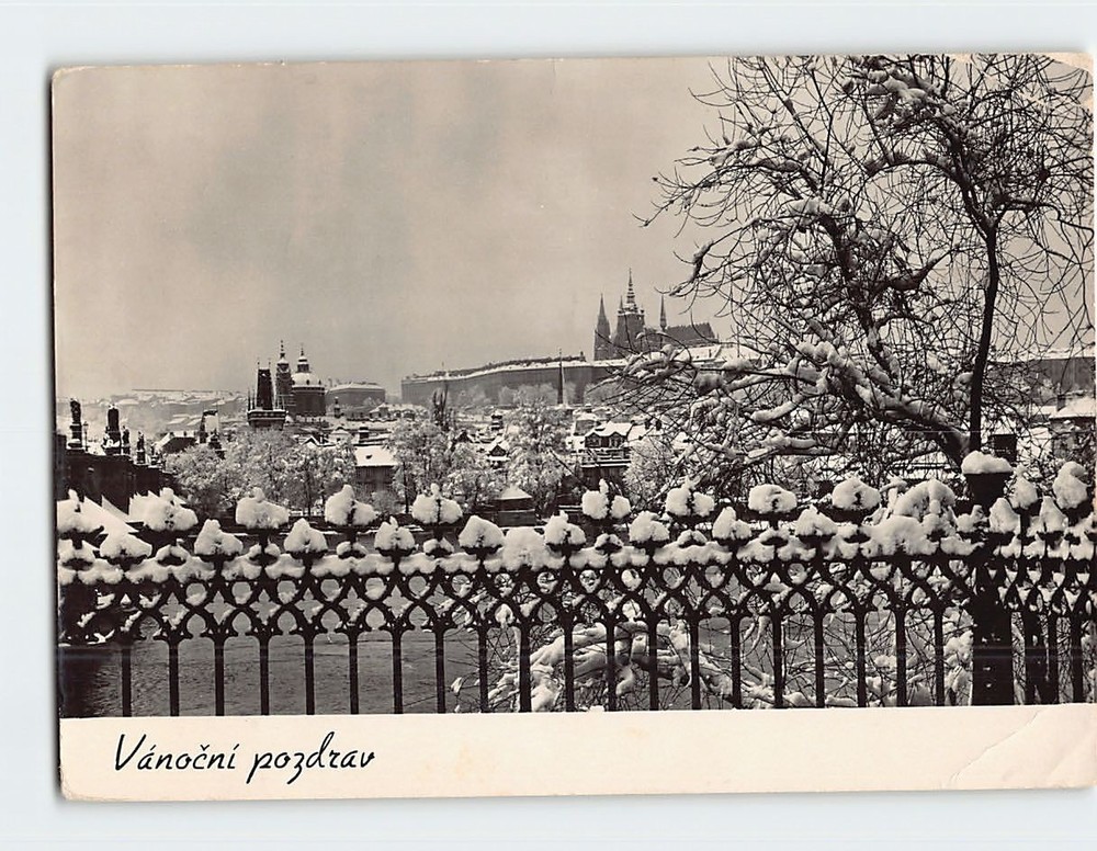 Postcard Prague Castle Czech Republic