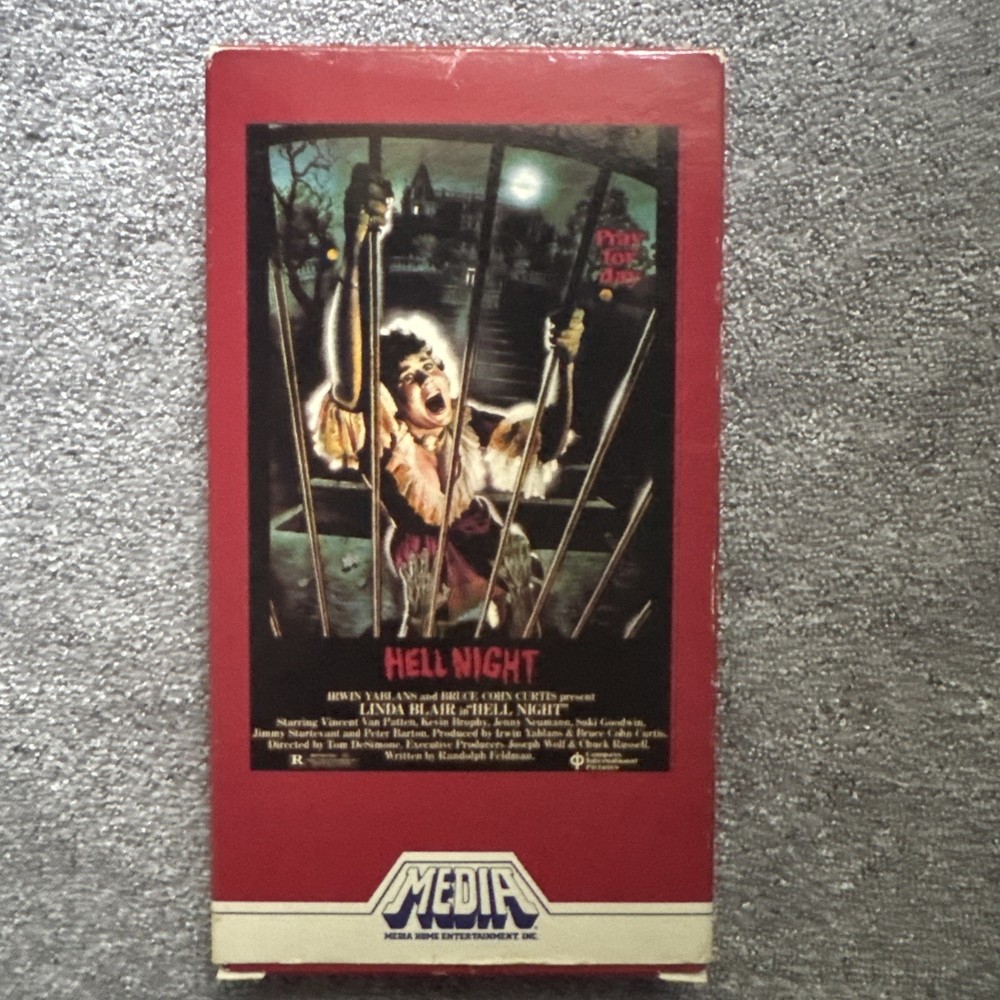 Hell Night VHS(1982) MediaLinda Blair 👻