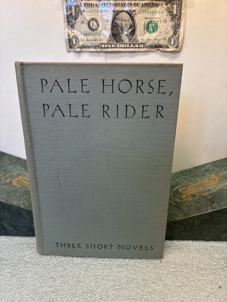 Rare 1939 Pale Horse Pale Rider Katherine Anne Porter HC First Ed. 4th Printing