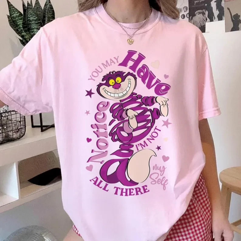 Cheshire Cat T-Shirt, Alice in Wonderland Quote, Mad Tea Party shirt