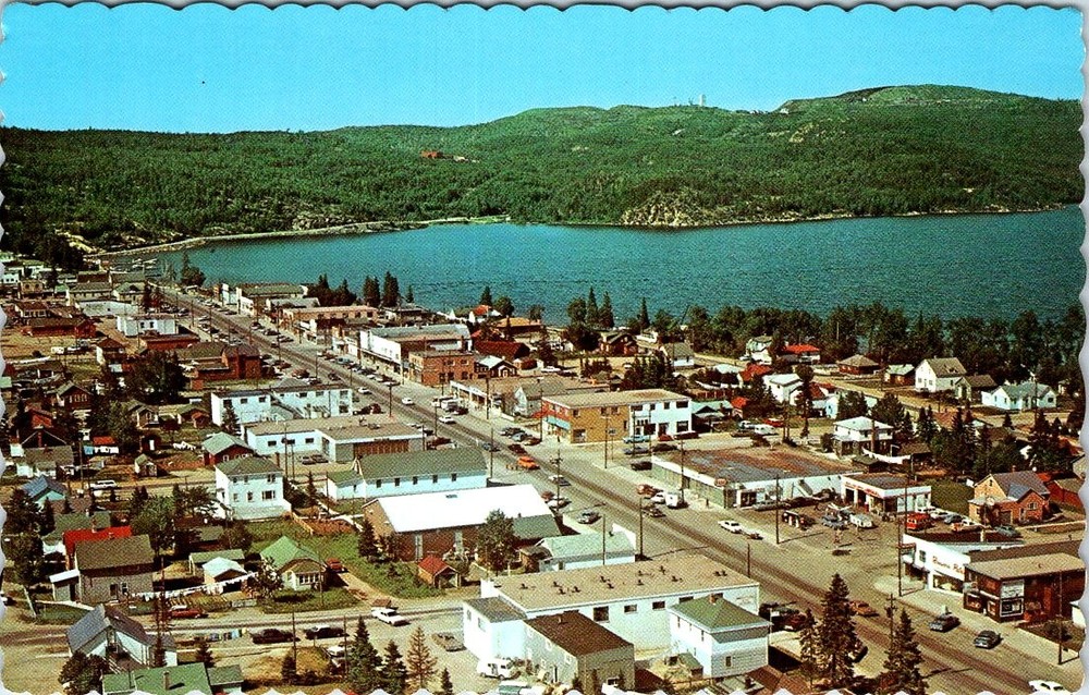 Birds Eye View, WAWA, Ontario, Canada Postcard