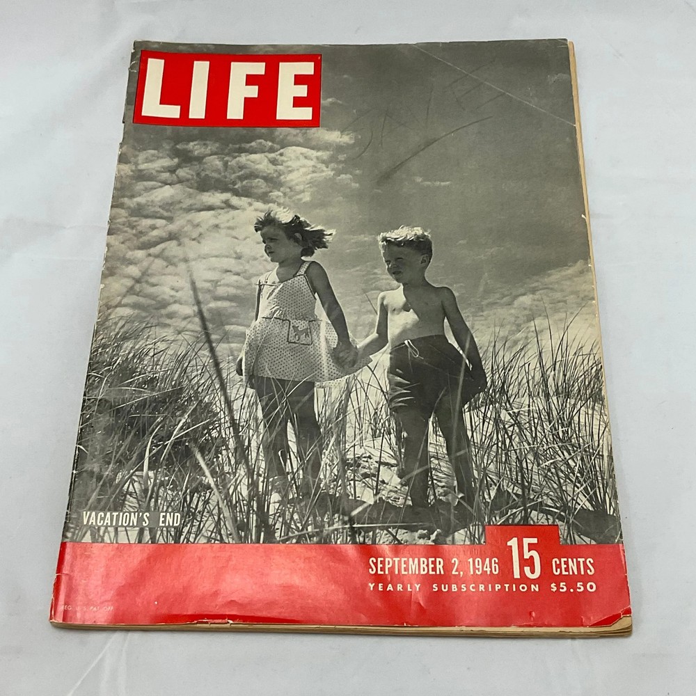 LIFE Magazine Vintage September 2 1946 Vacation’s End 15 Cent Cover Price
