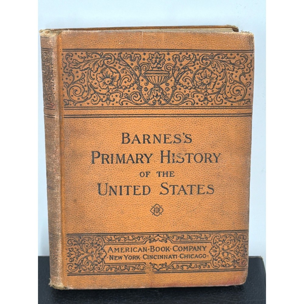 Barnes's Primary History of the United States Antique School Book TF Donnelly