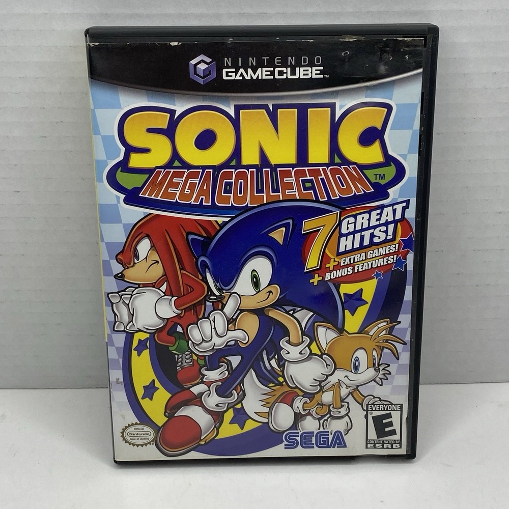 Sonic Mega Collection (Nintendo GameCube, 2002) No Manual Tested & Working