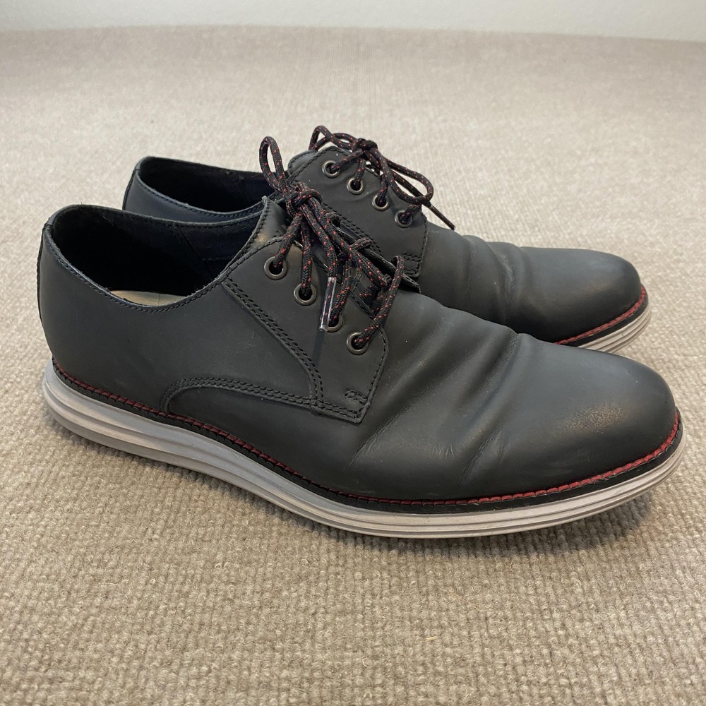 Cole Haan OriginalGrand Shoes Mens Size 8.5 M Black Leather Dress Derby C27997