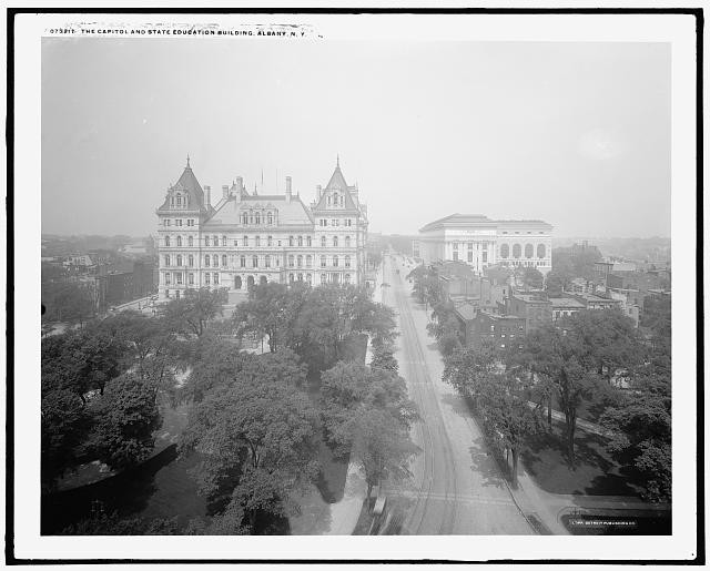 Photo:Albany New York Capitol State Education Building 1900s Street View