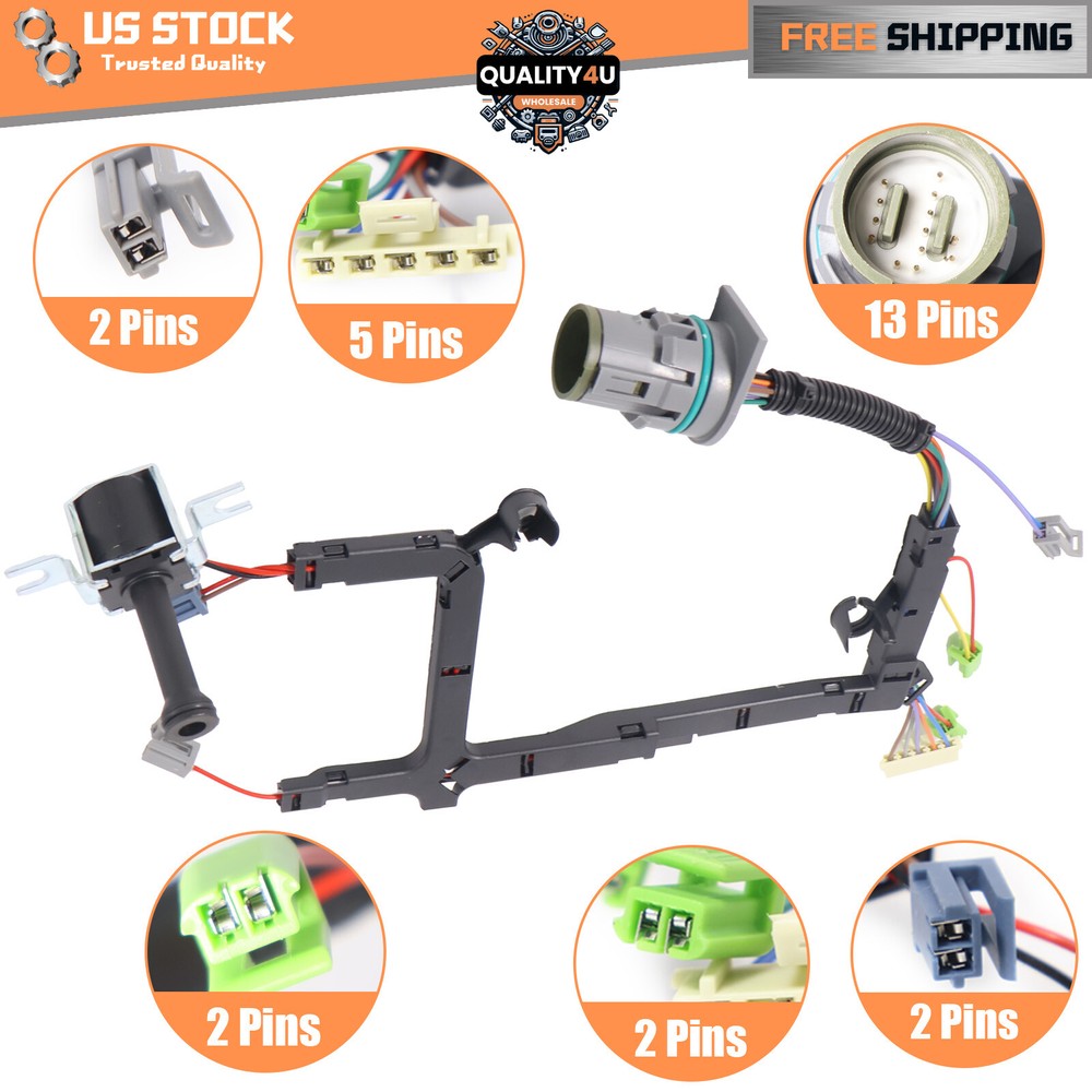Internal Wire Harness with Anti-bleed Lock-up Solenoid For Chevrolet Cadillac