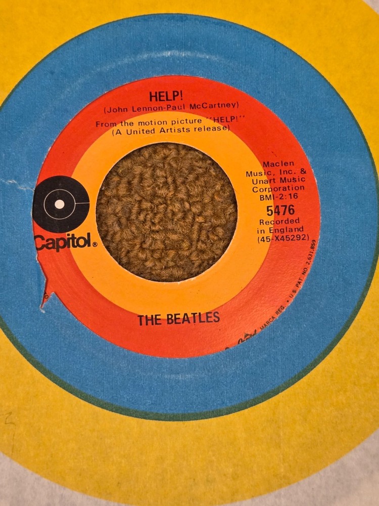 45 RPM  Beatles CAPITOL (Target) 5476 Help / I'm Down M-