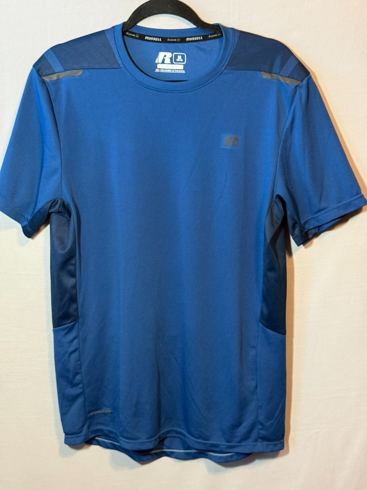 Russell T Shirt Training Fit Dri Power 360 Blue Men’s Size Medium