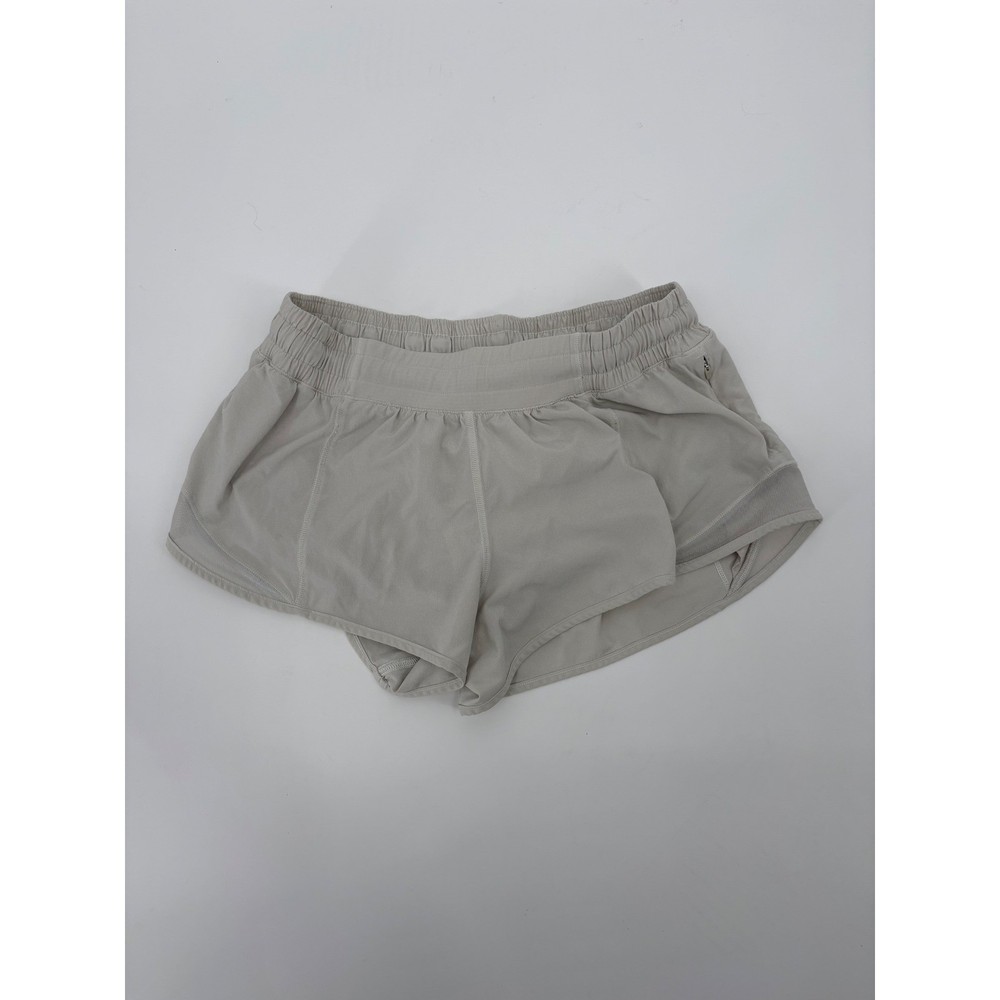 Lululemon Hotty Hot High-Rise Lined Shorts Grey Size 6 Running Athletic Training