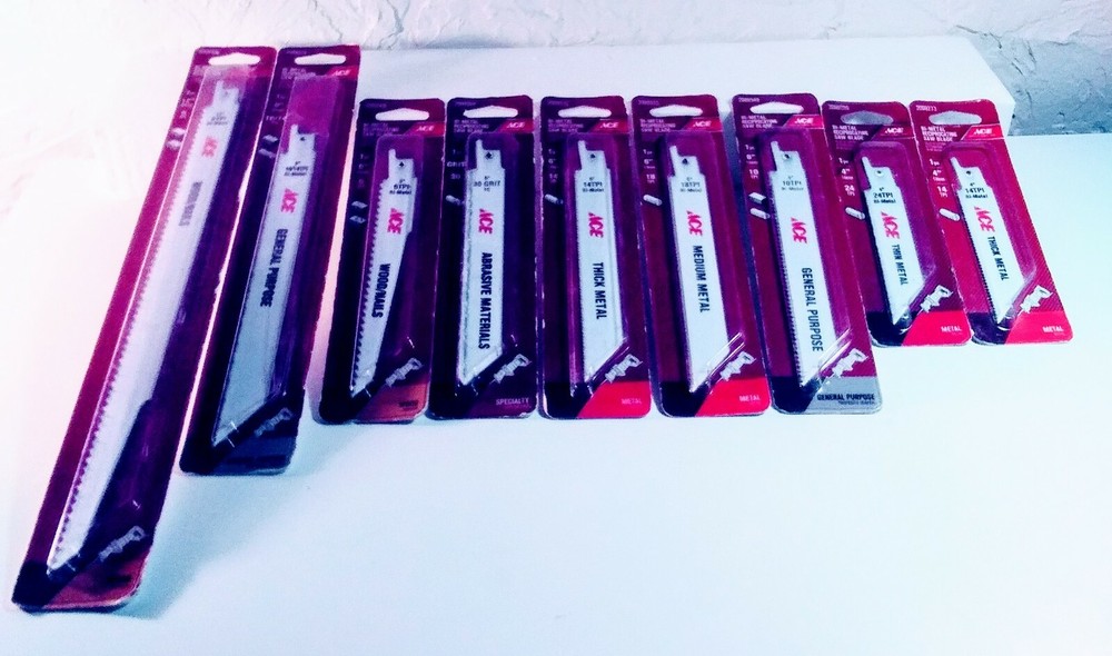 ACE HARDWARE Bi-Metal Reciprocating Saw Blade Set 9-Piece USA Made-image