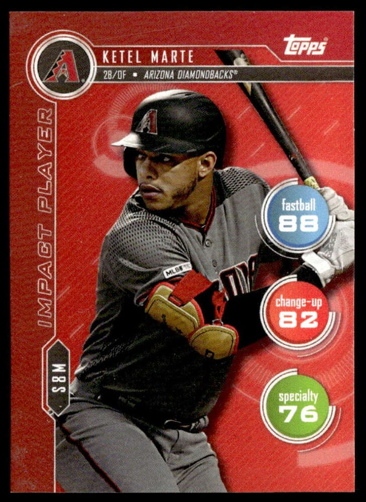 Ketel Marte 2020 Topps Attax #NNO Arizona Diamondbacks BASEBALL