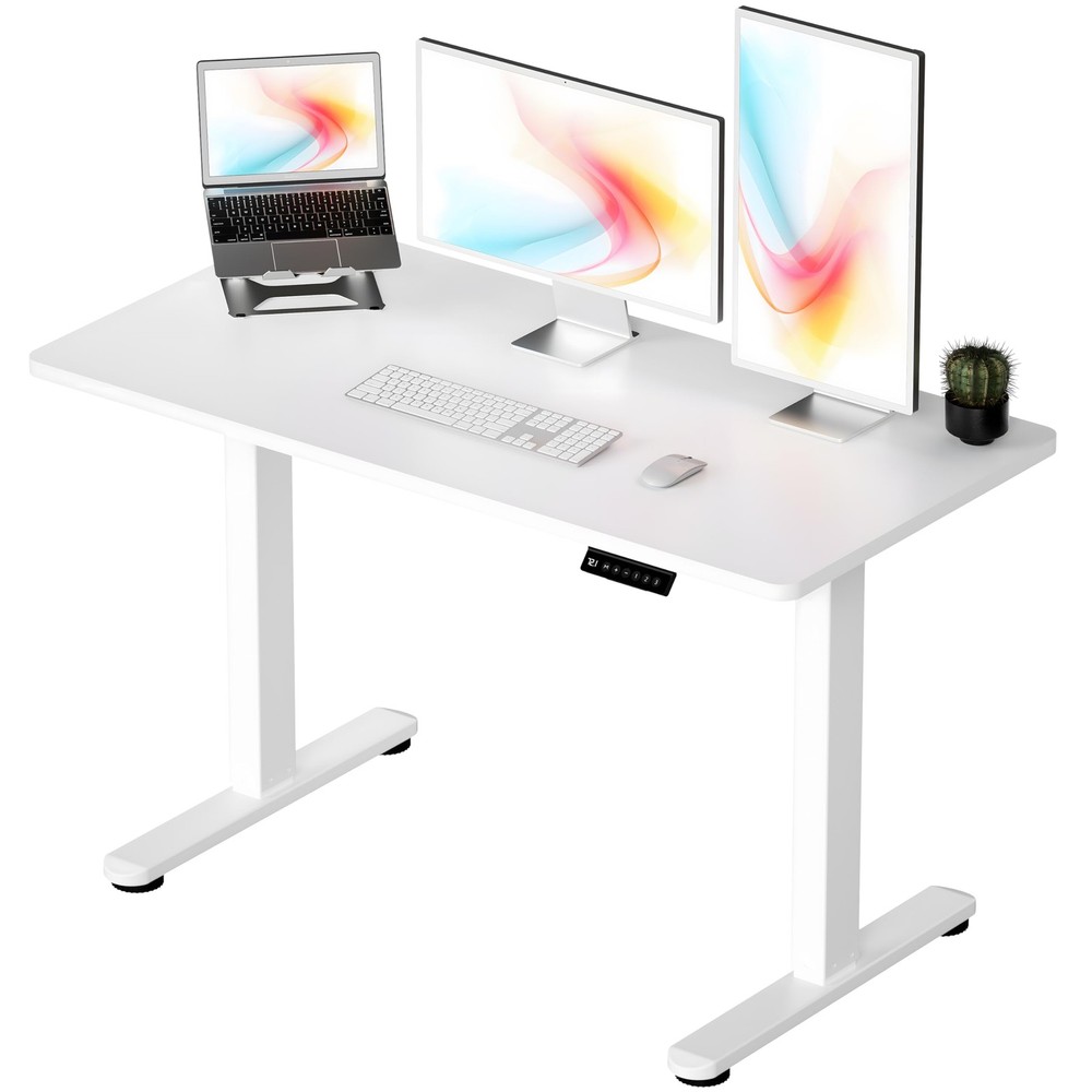 Standing Desk Electric Adjustable Computer Whole Piece Stand up Desk Office G...